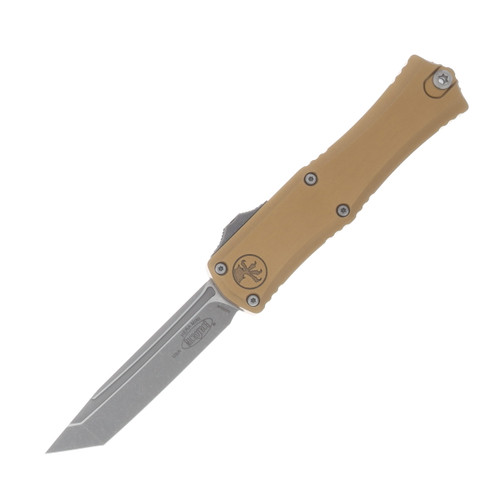 Microtech Hera II Mini OTF T/E Automatic Knife Apocalyptic Standard Tan AUMT1704M10APTA