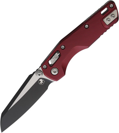 Microtech MSI Mini RAM-LOK Folding Knife Black Fluted Merlot