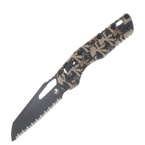 Microtech MSI RAM-LOK Folding Knife Tri-Grip Claw Camo Polymer Serrated MT210T3PMCWCZ4