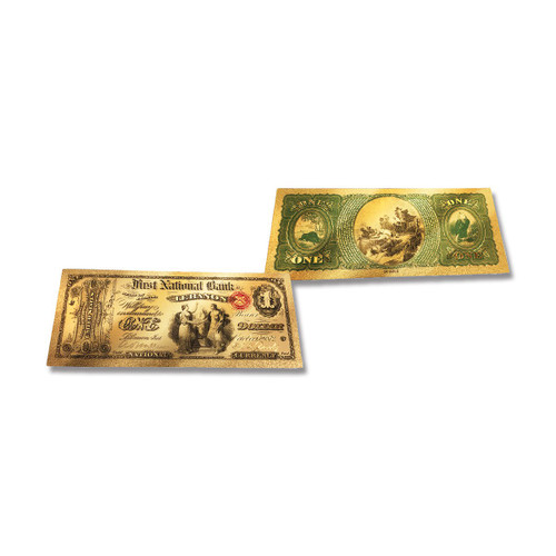 24K Gold Indiana $1 Foil Bill