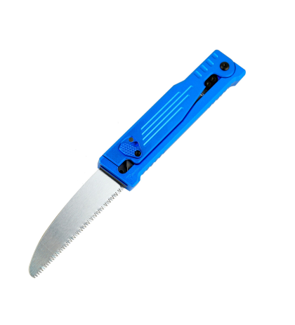 Reate EXO Performance 2 Bld. Gravity Knife SW/Satin Serrated Nitro V - Stripe Pattern Blue REEXOP-2