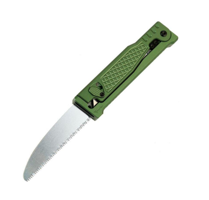Reate EXO Performance 2 Bld. Gravity Knife SW/Satin Serrated Nitro V - Diamond Pattern Green REEXOP-8