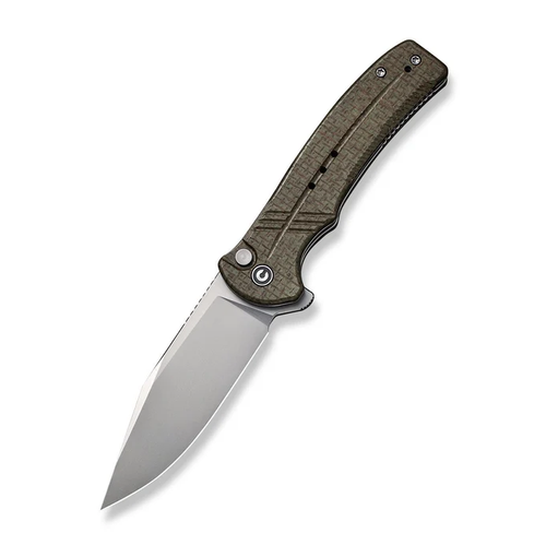CIVIVI Cogent Button Lock Folding Knife Bead Blasted/Coarse Green Micarta