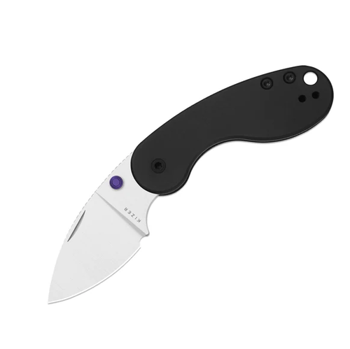 Kizer Microbe DSJ AirTi Slip Joint Folding Knife Satin S35VN/Black Aluminum KI2742DSJA1