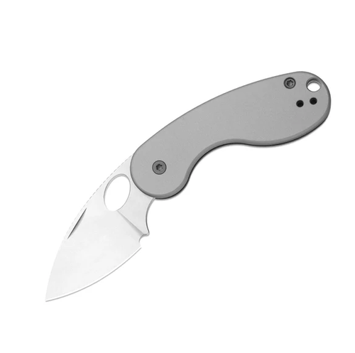 Kizer Microbe TSJ AirTi Slip Joint Folding Knife Stonewash S35VN/Light Gray Aluminum KI2742TSJA1