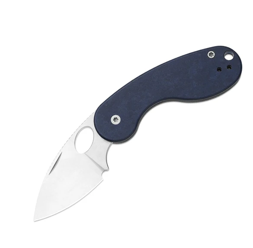 Kizer Microbe TSJ AirTi Slip Joint Folding Knife Stonewash 14C28N/Blue Canyon Richlite V2742TSJA2