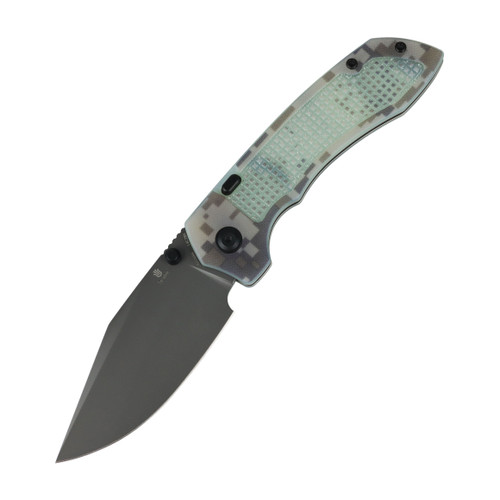 Tenable Knives Entity Folder Camouflage G-10 Handle Gray TiCn Coated 14C28N B1036H4