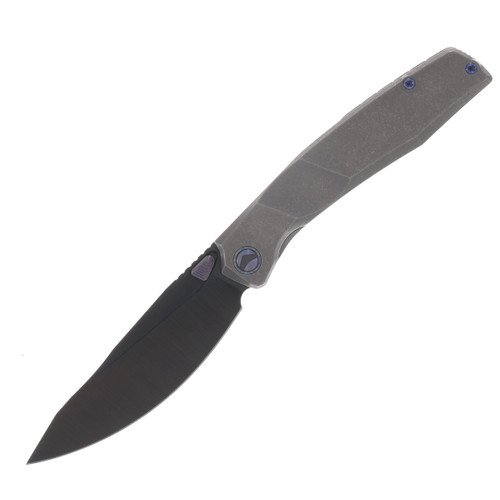 Ferramonster Astrome Folder S90V Belt Satin-DLC Blade Black Blast SW Titanium Handle FM23009-B