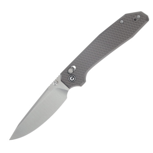 CIVIVI Tessera Diamond Patterned Gray Aluminim Handle Satin Finished S35VN Blade (MAP) (1) CE26029-1