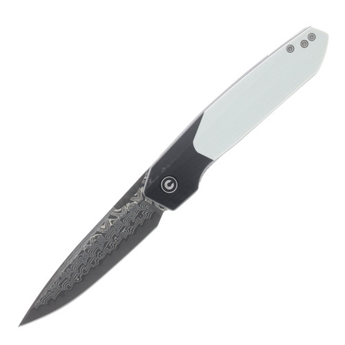 CIVIVI Brr15 Light Black & White G-10 Handle Damascus Blade C25063-DS1