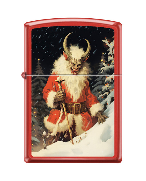 Zippo SMKW Exclusive 2026 Christmas Krampus Devil in Snow ZP427254