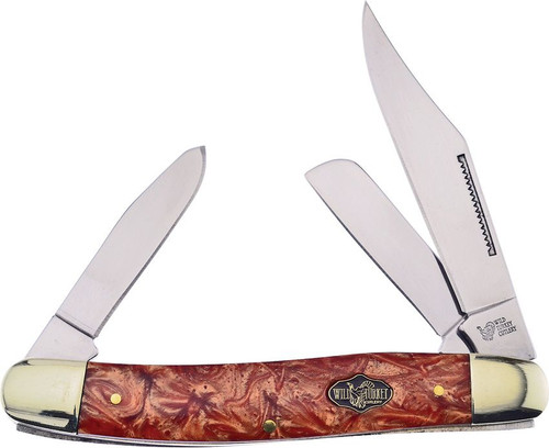 Frost Wild Turkey Cutlery Whiskey River Large Stockman Folding Knife FRWTC066WR