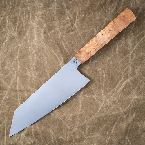 Corey Dunlap Inazuma 7.25 Inch Wa Bunka Knife (Thuya Burlwood)
