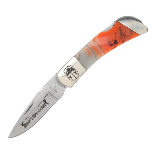 Bear & Son SMKW Exclusive Samhain Halloween 2026 Glow in the Dark and UV Reflective Midsize Lockback BR961H26