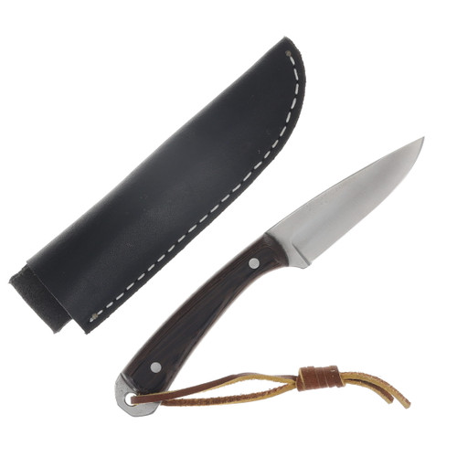 Herron Knives Fixed Blade Skinner L6 Carbon Steel/Wenge Wood HK4