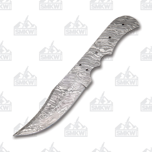 HHH Crafted Knives 4.5" Damascus Clip Point Blade Blank