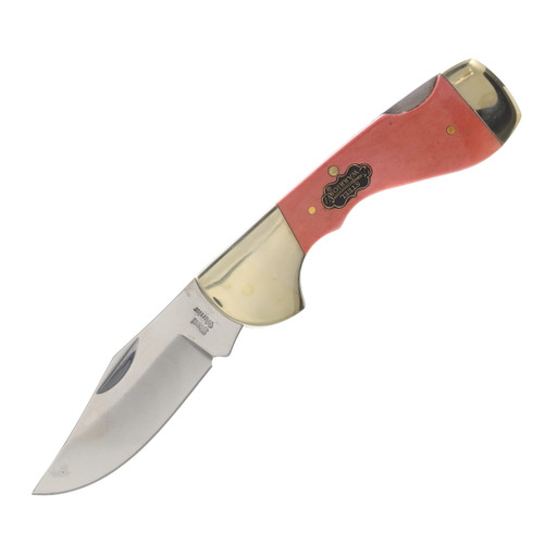 Frost Steel Warrior Choctaw Orange Smooth Bone Folding Knife FRSW105OSB