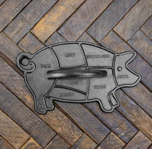Lodge Cast Iron 9" X 5" Seasoned Pig Press LPIGP
