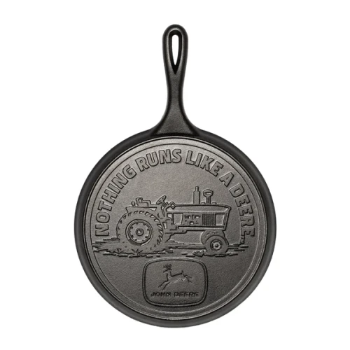 Lodge Cast Iron 10.5 Inch Seasoned Griddle John Deere Tractor