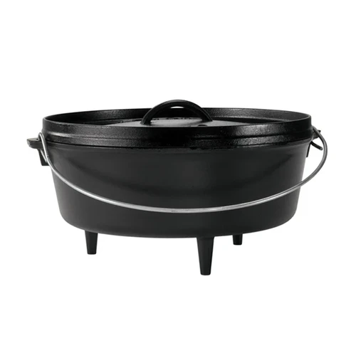 Lodge Cast Iron 12" 6 Quart Camp Dutch Oven L12CO3