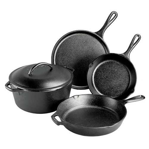 Lodge Cast Iron 5-Piece Pre-Seasoned Cookware Set