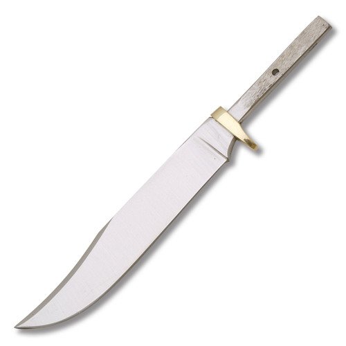 Push Tang 5" Medium Clip Point Hunter Blade Blank BL005