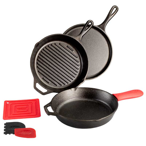 Lodge Cast Iron Essential Seasoned Pan Set