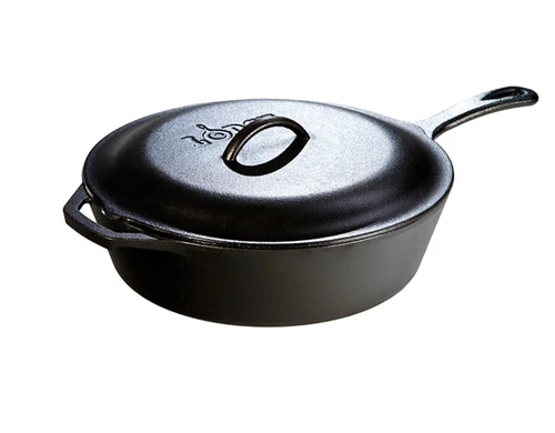 Lodge Cast Iron 10.25" 3.2 Quart Covered Deep Skillet L8CF3