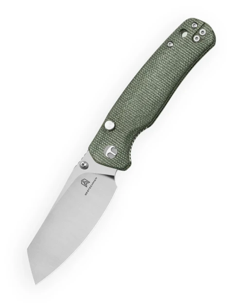 Bestechman Cicada's Wing TL Top Liner Lock Folder Satin Green Micarta