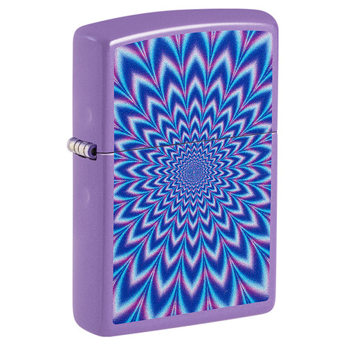 Zippo Smoky Lavender Optical Illusion Lighter ZP47267