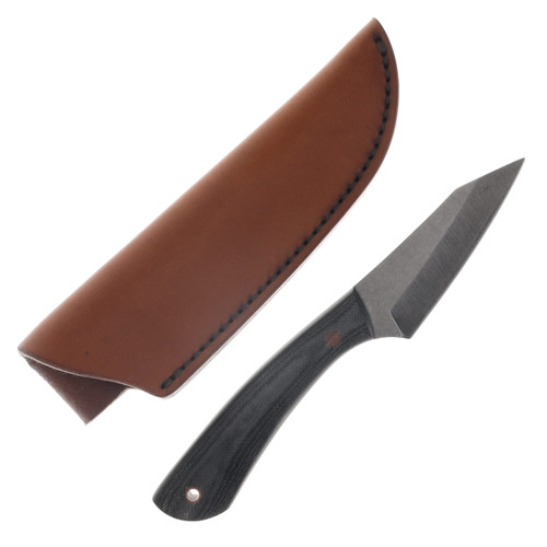 Red Crow PRO Series Wharncliffe Fixed Blade ProCut Carbon Steel/Black Canvas Micarta RCPROWB