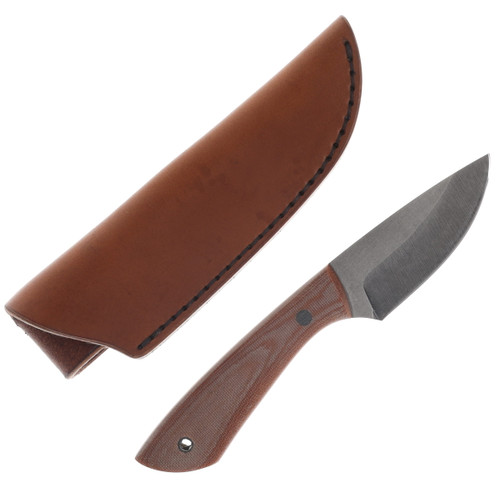Red Crow PRO Series Skinner ProCut Carbon Steel/Natural Canvas Micarta RCPROSN