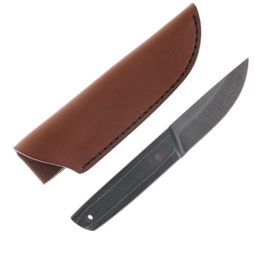 Red Crow PRO Series Puuko ProCut Carbon Steel/Black Canvas Micarta RCPROPB