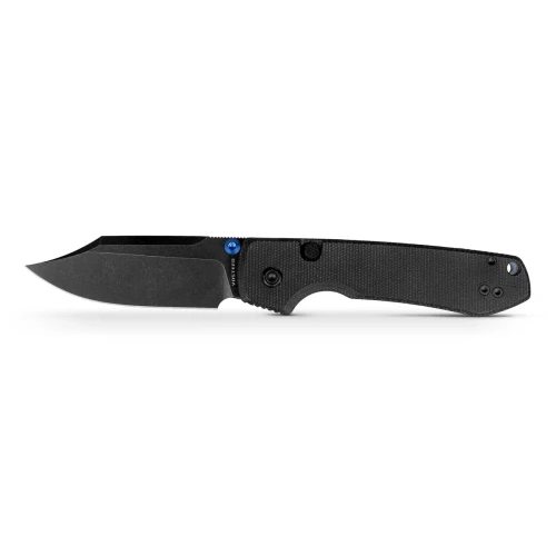 Vosteed Raccoon 2.0 Top Liner Lock Folder Black Micarta Handle Black SW 14C28N Blade