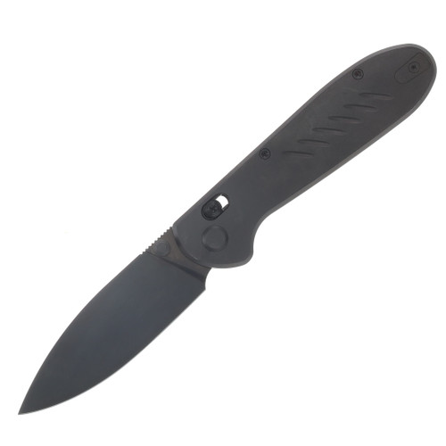 GEO Knife Frost Crossbar Lock Folding Knife Black DLC M390 Blade Black DLC TI Handle GEO2501B