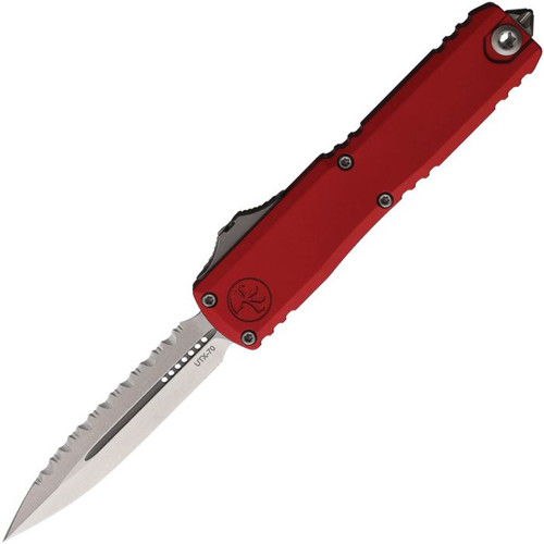 MICROTECH  UTX-70® GEN IV D/E STONEWASH FULL SERRATE RED