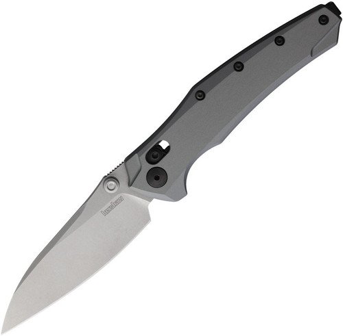 Kershaw Bareknuckle Duralock Folder Gray Aluminum Handle SW Magnacut Blade