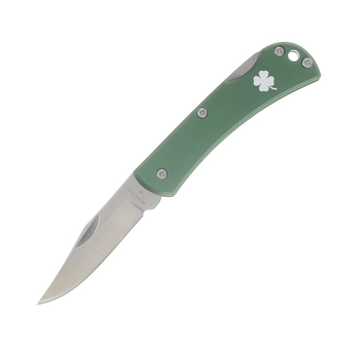 Bear & Son SMKW Exclusive Small Farmhand Green Single Shamrock Folding Knife SK126.5