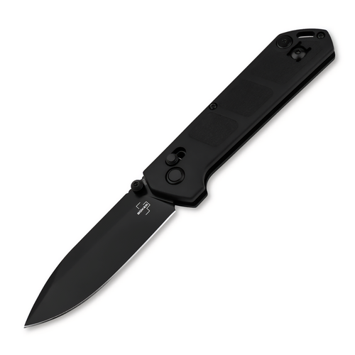 Boker Plus Kihon DC All Black Folding Knife GFN Handle D-2 Drop Point Blade BK01BO905C