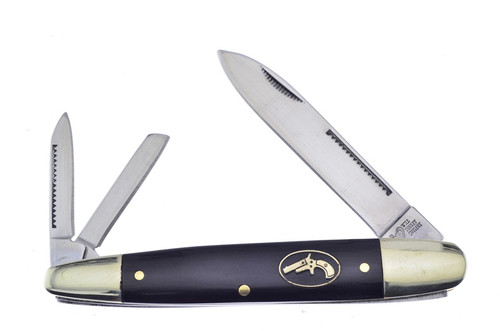 Frost Cutlery EC Simmons Cape Buffalo Horn Whittler Stainless Steel Blades