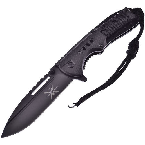 Tac Xtreme Assisted Opening Linerlock Blackout Stainless Steel/Composition FRTX940