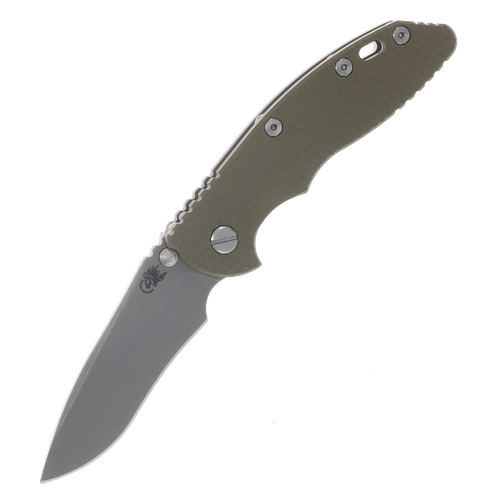 Hinderer XM-18 3.5in Magnacut Recurve Non Flipper Tri-Way Working Finish OD Green