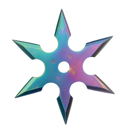 BladesUSA 3in Shuriken Throwing Star (Rainbow Spectrum)