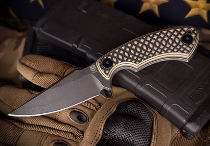 Gahagan Customs Alviss Versatile Fixed Blade Camo Handle W/Sheath GCALVCAMO
