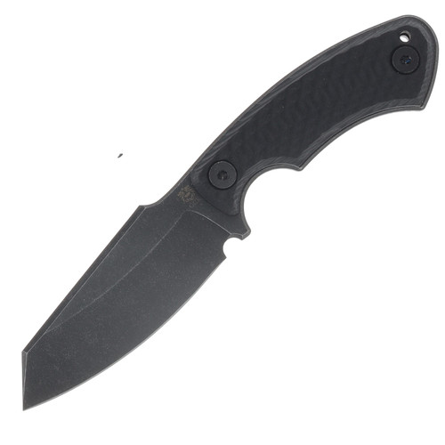 Gahagan Customs Cairn Versatile Fixed Blade Black Handle W/Sheath GCCAIRNBK