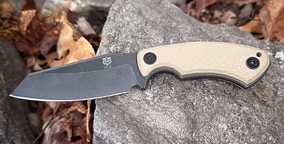 Gahagan Customs Cairn Versatile Fixed Blade Tan Handle W/Sheath GCCAIRNTN