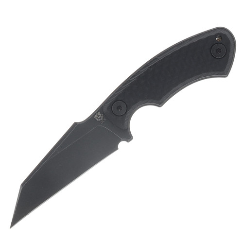 Gahagan Customs Gael Versatile Wharncliffe Fixed Blade Black Handle GCGAELBK