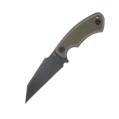 Gahagan Customs Gael Versatile Wharncliffe Fixed Blade OD Green Handle GCGAELOD