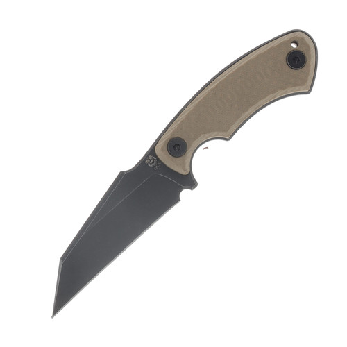Gahagan Customs Gael Versatile Wharncliffe Fixed Blade Tan Handle GCGAELTN