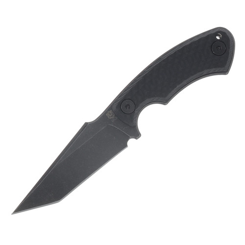 Gahagan Customs Balor Versatile Tanto Fixed Blade Black Handle GCBALBK